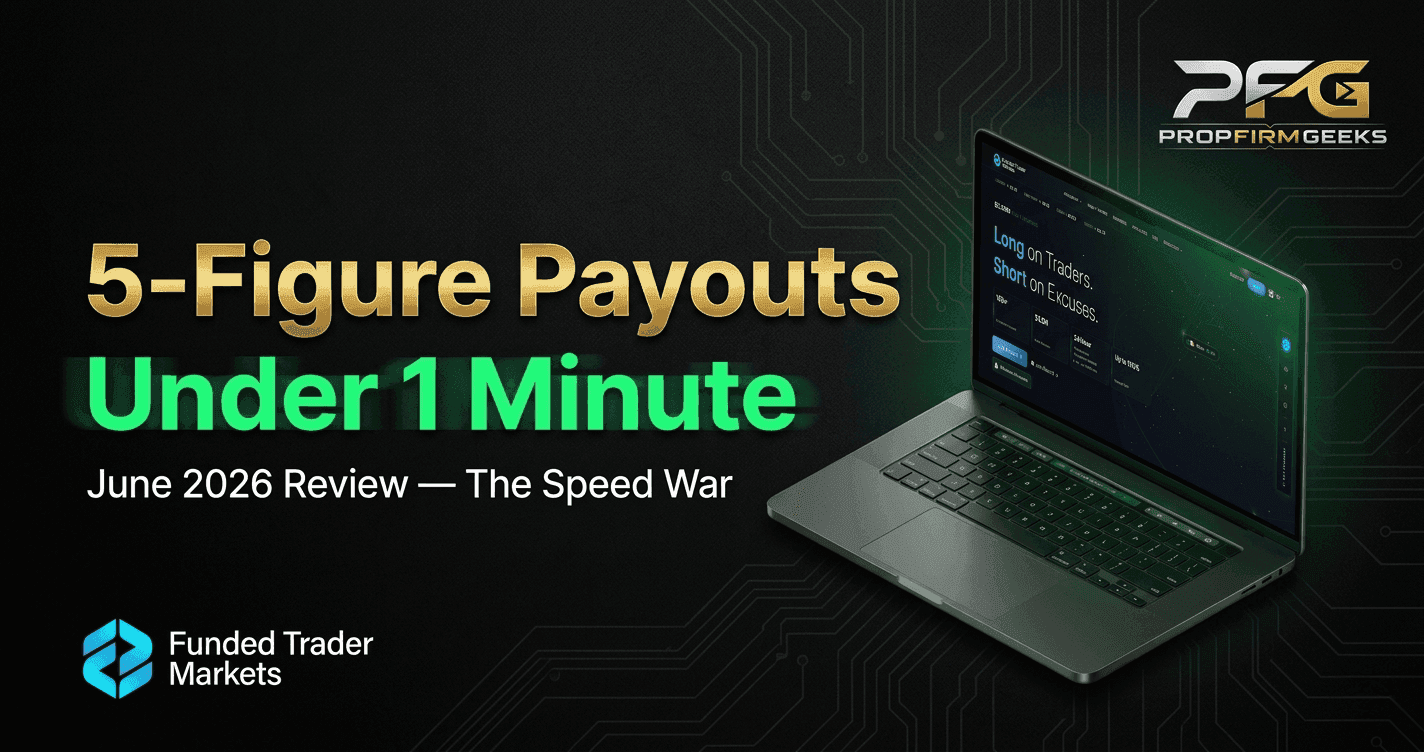 Funded Trader Market June 2026 Review: Traders Getting 5-Figure Payouts in Under 1 Minute — The Speed War Reshaping Prop Trading